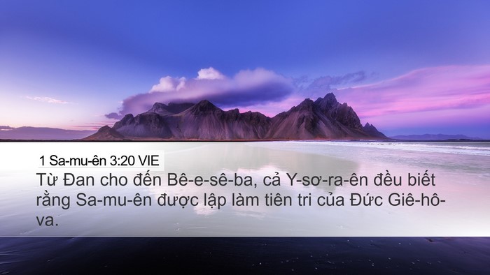 1 Sa-mu-ên 3:20 VIE Bible Verse Image