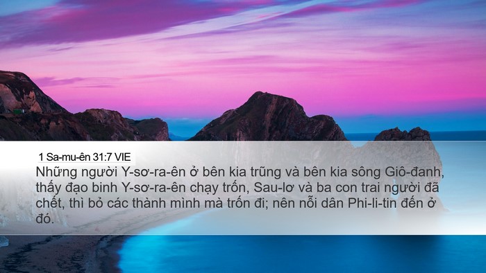 1 Sa-mu-ên 31:7 VIE Bible Verse Image