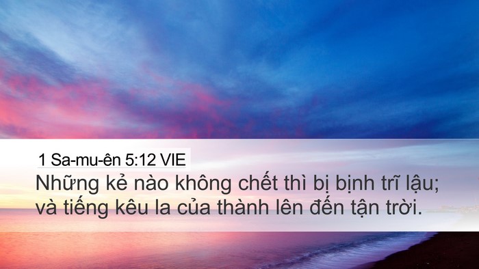 1 Sa-mu-ên 5:12 VIE Bible Verse Image