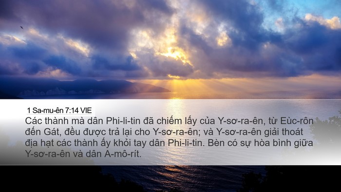 1 Sa-mu-ên 7:14 VIE Bible Verse Image