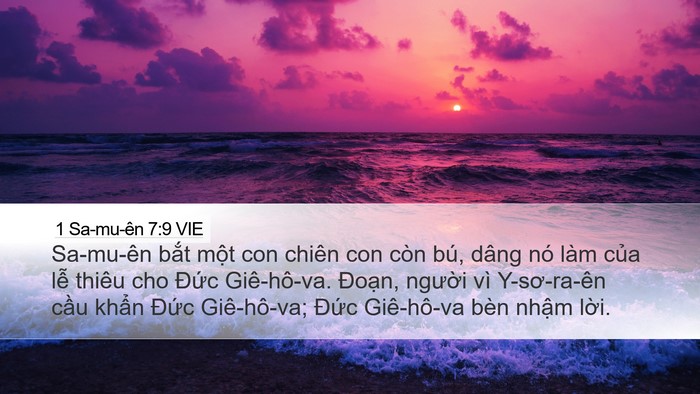 1 Sa-mu-ên 7:9 VIE Bible Verse Image