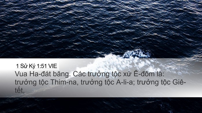 1 Sử Ký 1:51 VIE Bible Verse Image