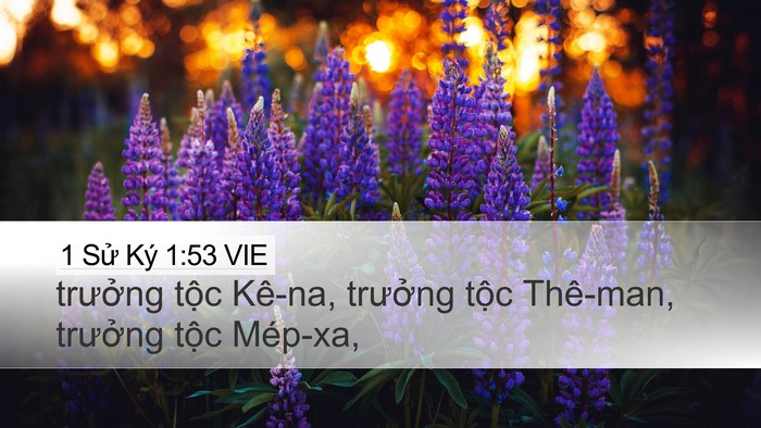 1 Sử Ký 1:53 VIE Desktop Wallpaper - trưởng tộc Kê-na, trưởng tộc Thê-man, - Desktop Bible Verse Wallpaper