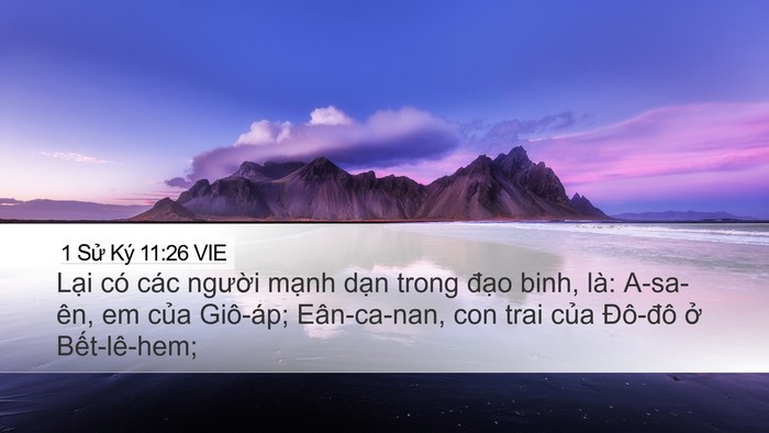 1 Sử Ký 11:26 VIE Bible Verse Image