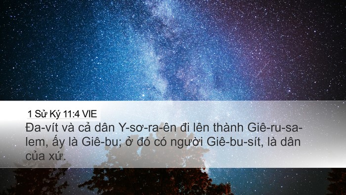 1 Sử Ký 11:4 VIE Bible Verse Image
