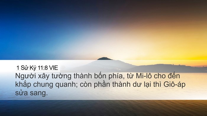 1 Sử Ký 11:8 VIE Bible Verse Image