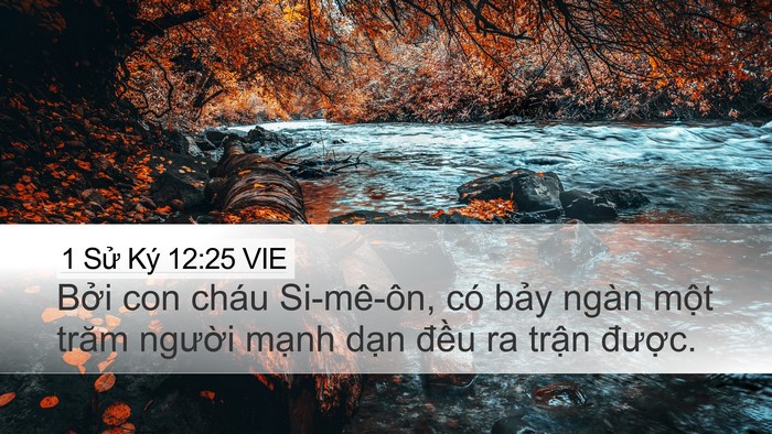 1 Sử Ký 12:25 VIE Bible Verse Image