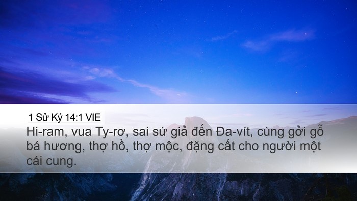 1 Sử Ký 14:1 VIE Bible Verse Image