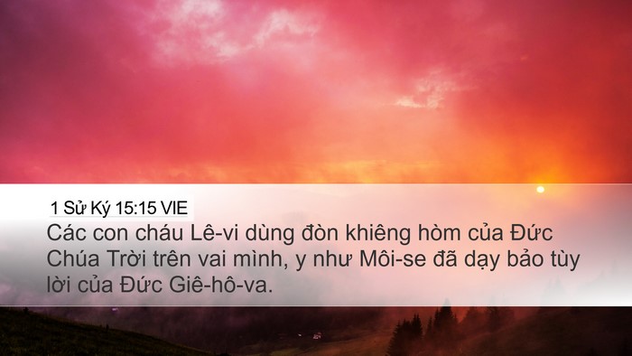 1 Sử Ký 15:15 VIE Bible Verse Image