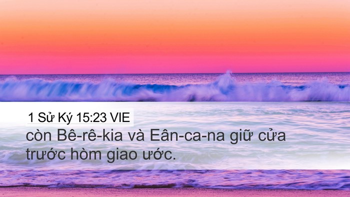 1 Sử Ký 15:23 VIE Bible Verse Image