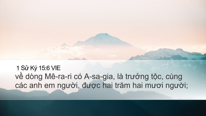 1 Sử Ký 15:6 VIE Bible Verse Image