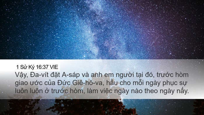 1 Sử Ký 16:37 VIE Bible Verse Image