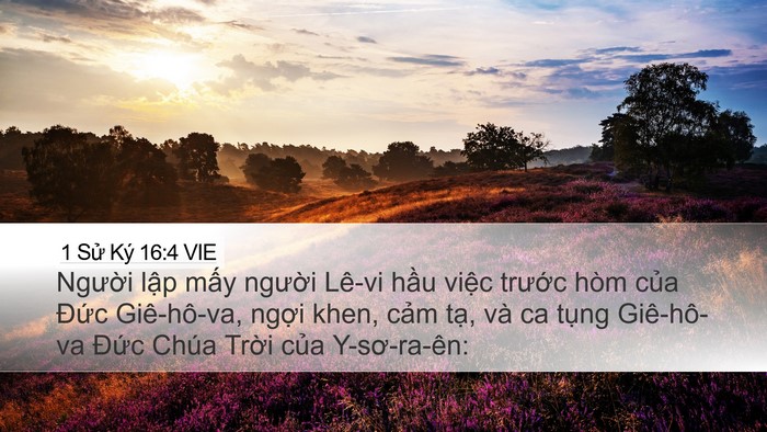 1 Sử Ký 16:4 VIE Bible Verse Image