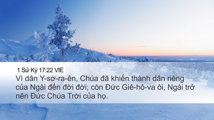 1 Sử Ký 17:22 VIE Bible Verse Image