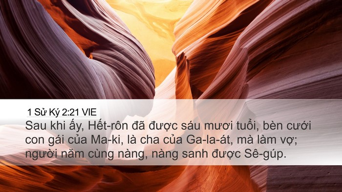1 Sử Ký 2:21 VIE Bible Verse Image