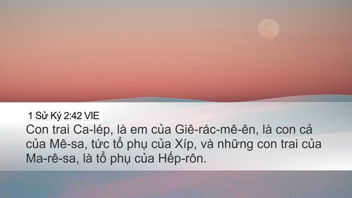 1 Sử Ký 2:42 VIE Bible Verse Image