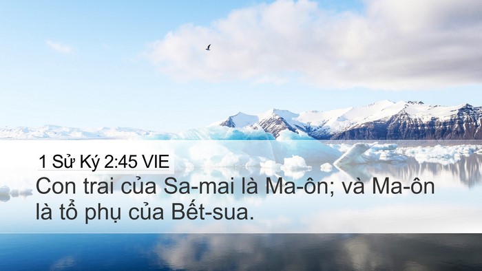 1 Sử Ký 2:45 VIE Bible Verse Image