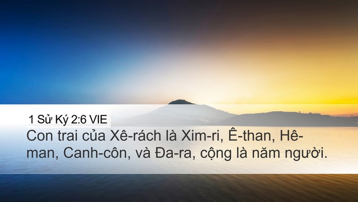 1 Sử Ký 2:6 VIE Bible Verse Image