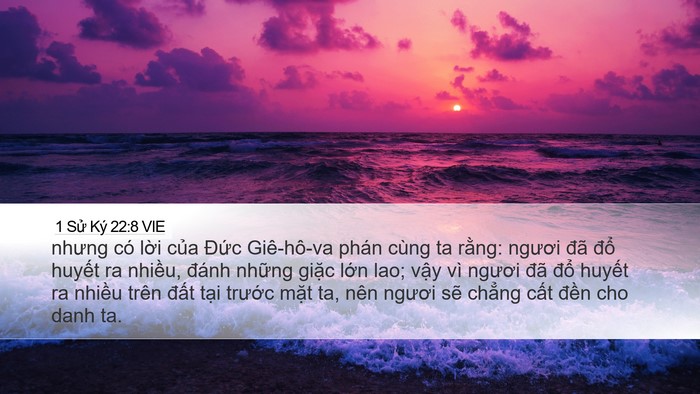 1 Sử Ký 22:8 VIE Bible Verse Image