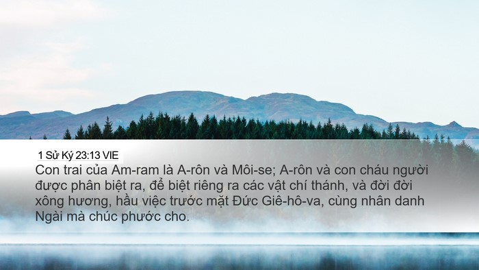 1 Sử Ký 23:13 VIE Bible Verse Image