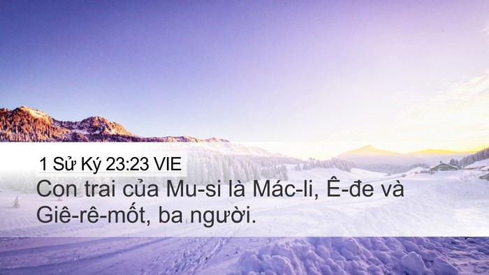 1 Sử Ký 23:23 VIE Bible Verse Image