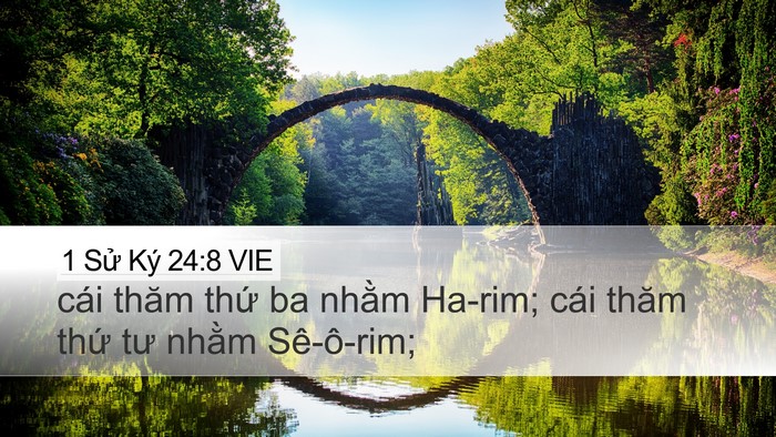 1 Sử Ký 24:8 VIE Bible Verse Image