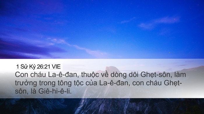 1 Sử Ký 26:21 VIE Bible Verse Image