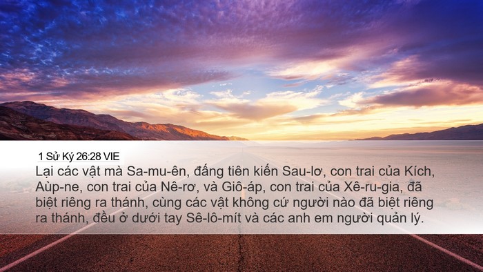 1 Sử Ký 26:28 VIE Bible Verse Image