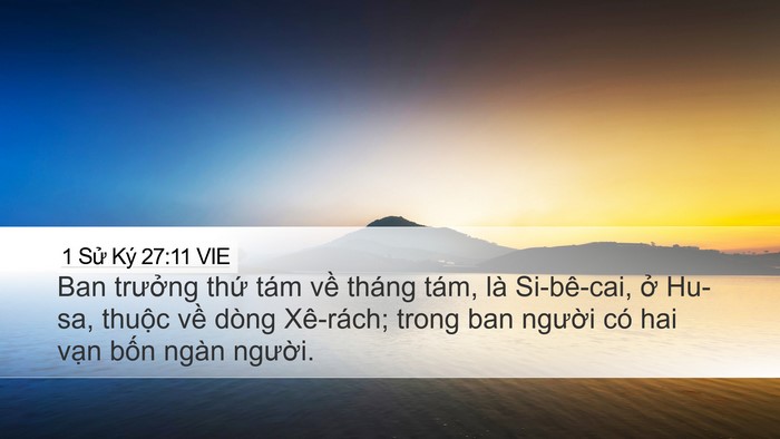 1 Sử Ký 27:11 VIE Bible Verse Image