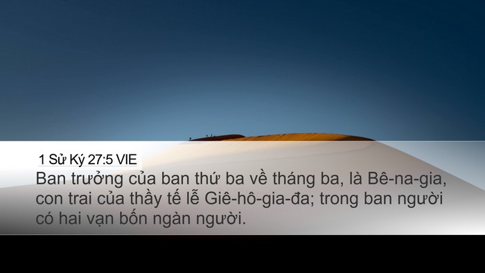 1 Sử Ký 27:5 VIE Bible Verse Image
