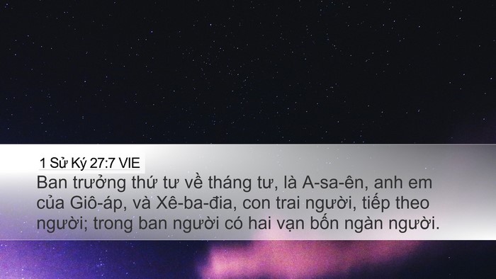 1 Sử Ký 27:7 VIE Bible Verse Image