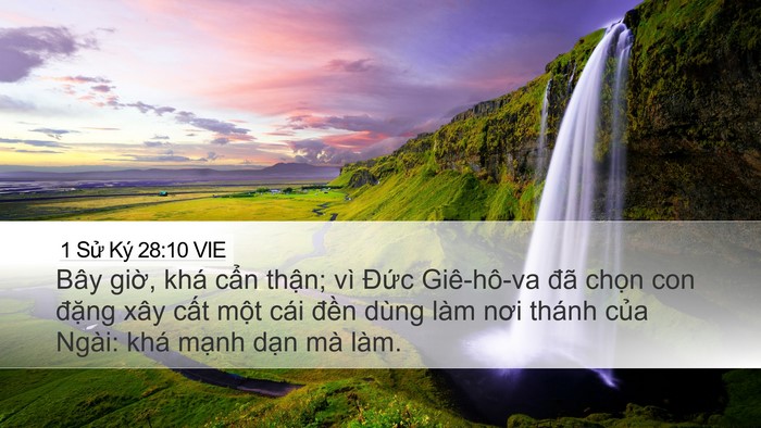 1 Sử Ký 28:10 VIE Bible Verse Image