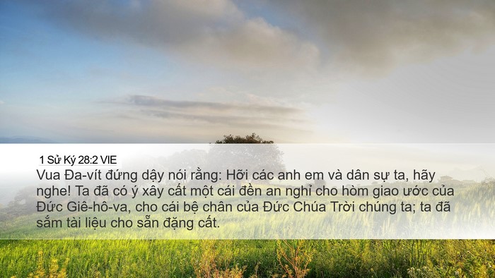 1 Sử Ký 28:2 VIE Bible Verse Image