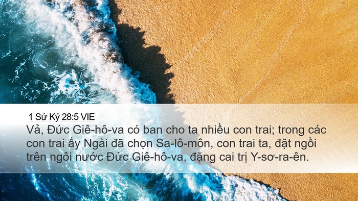 1 Sử Ký 28:5 VIE Bible Verse Image