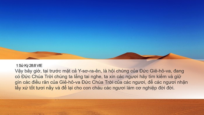 1 Sử Ký 28:8 VIE Bible Verse Image