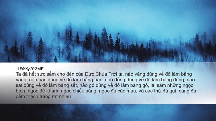 1 Sử Ký 29:2 VIE Bible Verse Image
