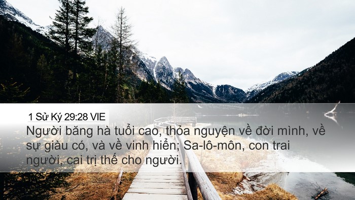 1 Sử Ký 29:28 VIE Bible Verse Image
