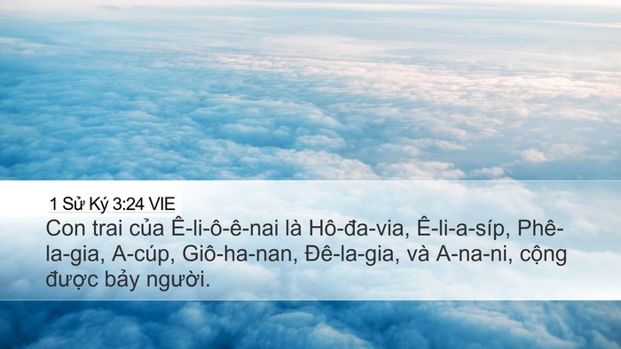 1 Sử Ký 3:24 VIE Desktop Wallpaper - Con trai của Ê-li-ô-ê-nai là Hô-đa-via, - Desktop Bible Verse Wallpaper