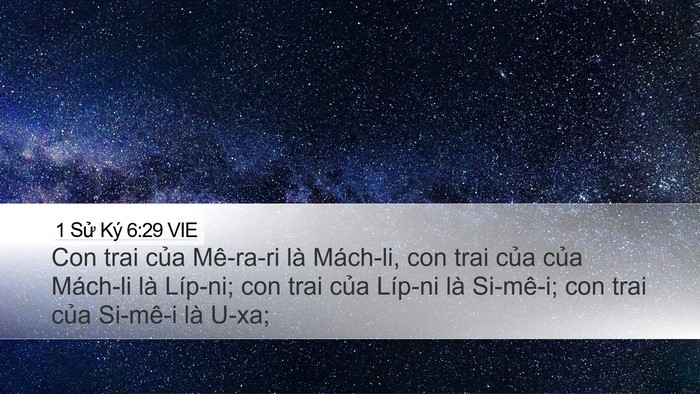1 Sử Ký 6:29 VIE Bible Verse Image