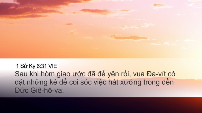 1 Sử Ký 6:31 VIE Bible Verse Image