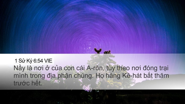 1 Sử Ký 6:54 VIE Bible Verse Image