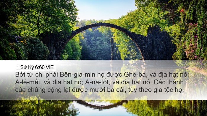 1 Sử Ký 6:60 VIE Bible Verse Image