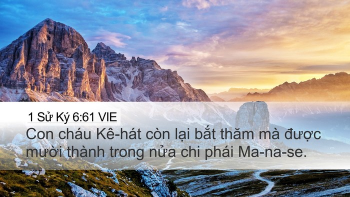 1 Sử Ký 6:61 VIE Bible Verse Image