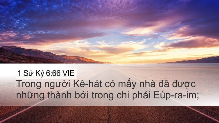 1 Sử Ký 6:66 VIE Bible Verse Image