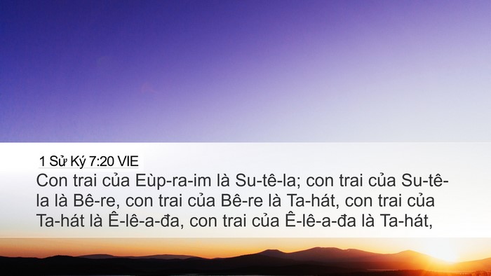 1 Sử Ký 7:20 VIE Bible Verse Image