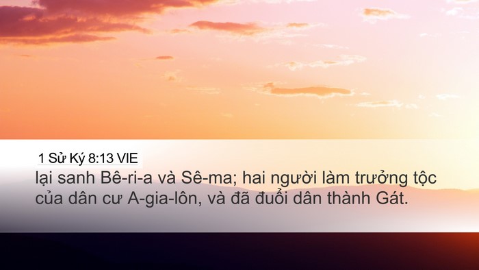 1 Sử Ký 8:13 VIE Bible Verse Image
