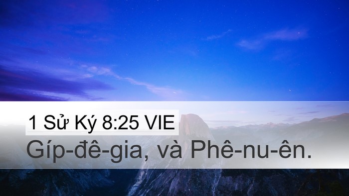 1 Sử Ký 8:25 VIE Desktop Wallpaper - Gíp-đê-gia, và - Desktop Bible Verse Wallpaper