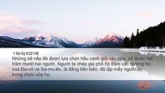 1 Sử Ký 9:22 VIE Bible Verse Image