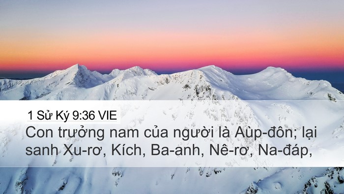 1 Sử Ký 9:36 VIE Bible Verse Image