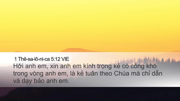 1 Thê-sa-lô-ni-ca 5:12 VIE Bible Verse Image